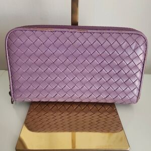 ‼️Clearance Sale‼️Bottega Veneta Lavender Intrecciato Long Wallet